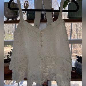 White Tank Top Blouse
